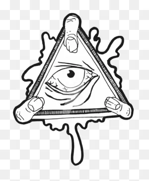 Eye Of Providence Illuminati Sticker Decal Clip Art - All Seeing ClipartFlare.com 