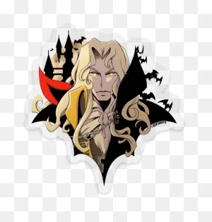 Alucard Vinyl Sticker 3.78X4In · James Valle (Kentaropjj) · Online ClipartFlare.com 