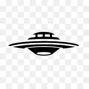 Detailed Alien Spaceship Sticker