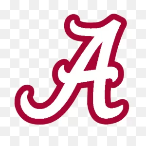 Logo_-University-Of-Alabama-Crimson-Tide-White-A-Red-Outline ClipartFlare.com 