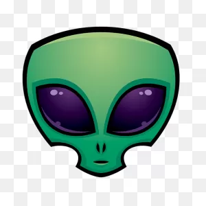 Alien Head Icon Spiral Notebook For Sale By John Schwegel