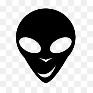 Alien Head Smiling Sticker