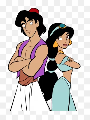 Aladdin And Jasmine Clip Art | Disney Clip Art Galore