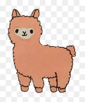 Alpaca Sticker Clipart - Full Size Clipart (#3148170) - ClipartFlare