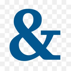 Ampersand In Sega Blue Typewriter Style Tote Bag For Sale By ClipartFlare.com 