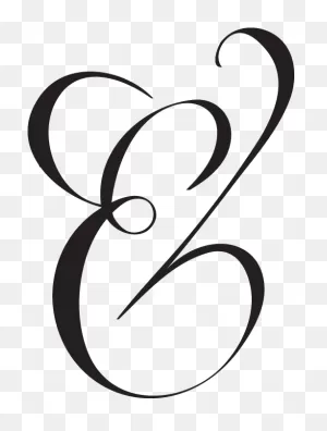 Ampersand Typography Lettering Font - Transparent Symbol Letter E ClipartFlare.com 