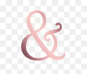 Rose Gold Ampersand Greeting Card
