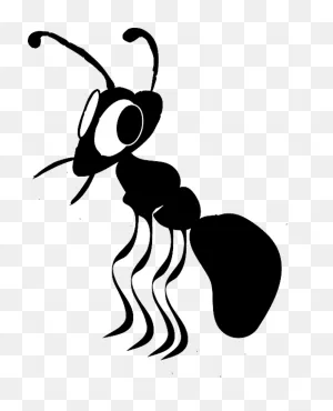 Ants Clipart Outline - Cartoon Ant Clip Art - Png Download - Full ClipartFlare.com 