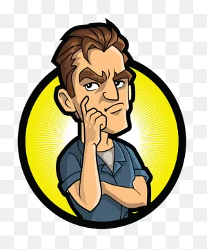 Reasonably Angry Man - Angry Man Cartoon Logo Png Clipart - Full ClipartFlare.com 