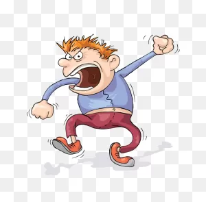 Screaming Anger Cartoon Clip Art - Angry Man Png Download - 640 ClipartFlare.com 