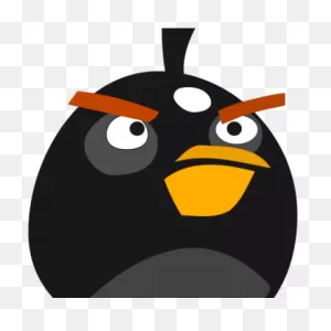 Swan Clipart Angry - Angry Birds Black Bird - Png Download - Full ClipartFlare.com 