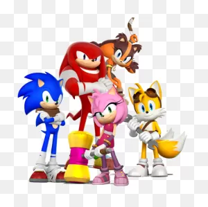 Sonic Boom Png - Sonic Tails Amy And Knuckles Clipart - Full Size ClipartFlare.com 
