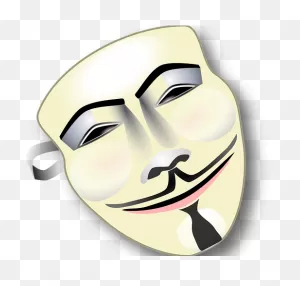 Download Hacker Clipart Guy Fawkes Mask - Anonymous Mask (Color ClipartFlare.com 