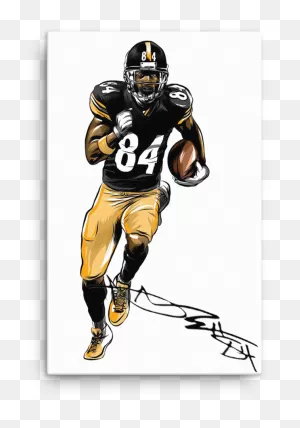 Download Boomin Through Yards Antonio Brown Canvas - Antonio Brown ClipartFlare.com 