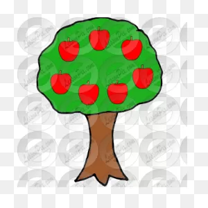 7 Apples Picture For Classroom / Therapy Use - Great 7 Apples Clipart
