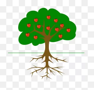 Apple Tree With Roots Clip Art At ClipartFlare ClipartFlare.com - Vector Clip Art ClipartFlare.com 