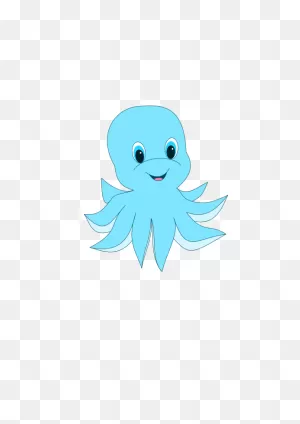 Fish Octopus Cartoon Aqua Clipart - Fish Clipart Animals Clip Art
