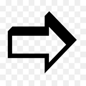 Arrow Outline Pointing Right Left Up Or Down Sticker