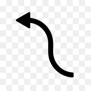 Free Curved Left Arrow Icon, Symbol. Png, PNG-WebP Download.