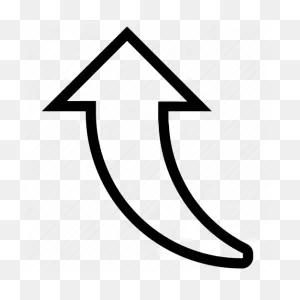 Curved Arrow, Direction, Directional Sign, Up Arrow Icon - Download ClipartFlare.com 