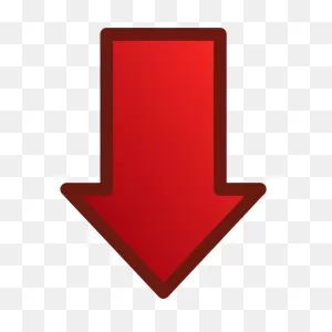 Red Arrow Pointing Down Vector Image | Free PNG-WebP