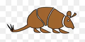 Cartoon Armadillo Animal Vector Clipart - Cliparts And Others Art ClipartFlare.com 
