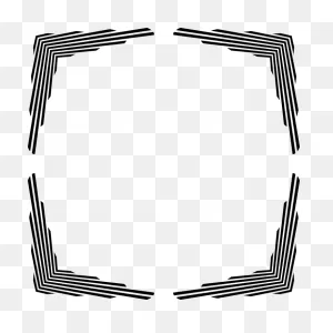 Art Deco Frame Border - Free Vector Graphic On ClipartFlare