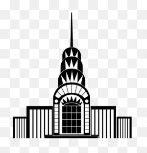 Skyscraper Clipart Bangunan - Buildings Art Deco Illustration ClipartFlare.com 