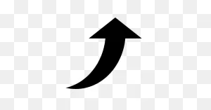 Upward Arrow Png | Curved Arrow, Up Arrow Symbol, Arrow Image