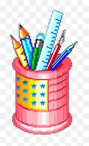 Artist Art Artsupplies Pixel Pixelated Pencils Coloured - Pixel ClipartFlare.com 