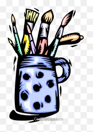 Art Supplies Royalty Free Vector Clip Art Illustration -Ente0173 ClipartFlare.com 