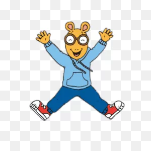 Arthur Jumping In The Air Transparent Png - Stickpng
