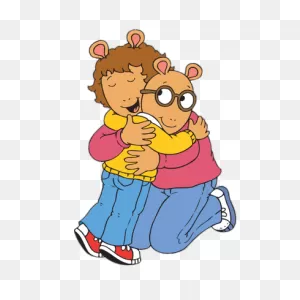 Arthur Read Hugging His Mum Transparent Png - Stickpng