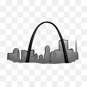 St. Louis Gateway Arch Vector Drawing | Free PNG-WebP