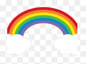 Clouds Clipart Rainbow - Arcoiris Y Sus Colores - Png Download ClipartFlare.com 