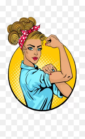 Strong Woman Pop Art Clipart - Full Size Clipart (#1044214 ClipartFlare.com 