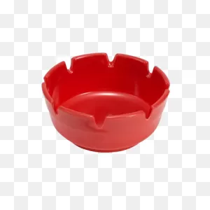 Superior Equipment &amp; Supply - Winco - Ashtray Round Red Bak...
