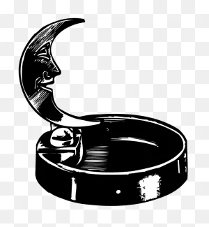 Vintage Ashtray Moon - Free Image On ClipartFlare
