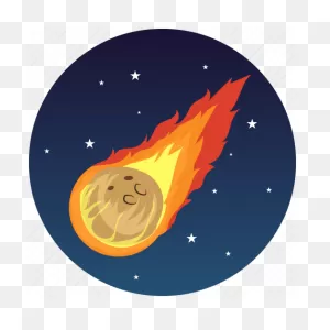 Asteroid, Comet, Science, Space, Universe Icon - Download On ClipartFlare.com 