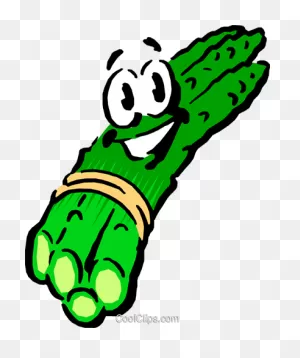 Cartoon Asparagus Royalty Free Vector Clip Art Illustration ClipartFlare.com 