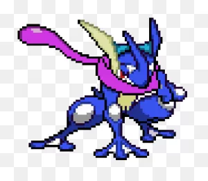 Pixel Art Ash Greninja Clipart - Full Size Clipart (#5292419 ClipartFlare.com 