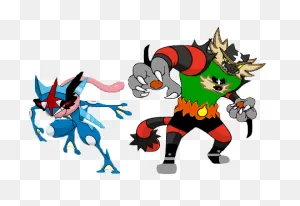 Remien Incineroar And Ash Greninja 2 By Corp91 On 