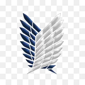 Attack On Titan Survey Corps Logo Black - ClipartFlare