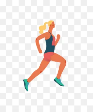 Best Premium Female Athlete Illustration Download In Png & Vector ClipartFlare.com 