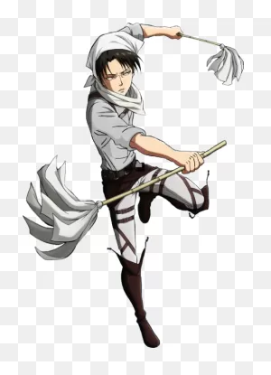 Attack On Titan Levi Cleaning Clipart - Large Size Png Image - ClipartFlare