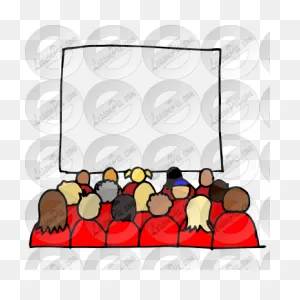Audience Picture For Classroom / Therapy Use - Great Audience Clipart