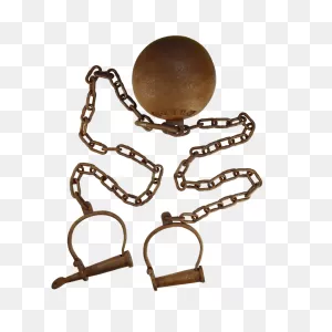 Leavenworth Prison Iron Ball And Chain - Medieval Collectibles