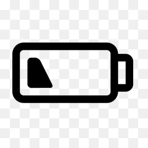 Low, Battery Free Icon Of Line Icon Set