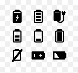 Phone Battery Icon Vector #94152 - Free Icons Library