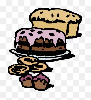 Cuisine,snack,baking - Bread Cake Clipart Black And White - Png ClipartFlare.com 